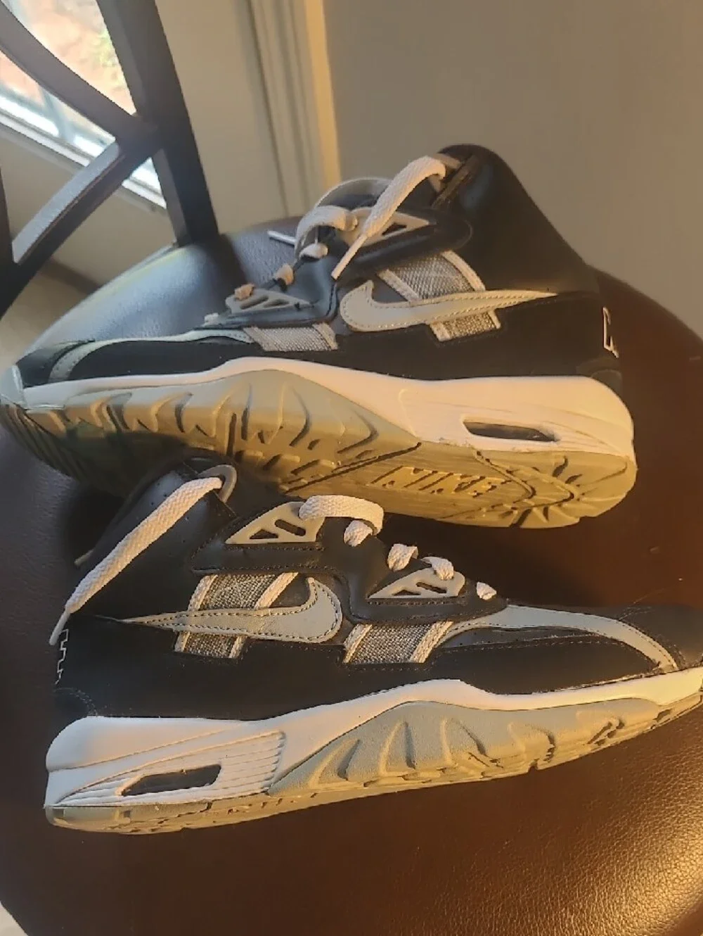 Nike Air Trainer High SC Raiders Black Smoke Grey Size 6.5 Youth